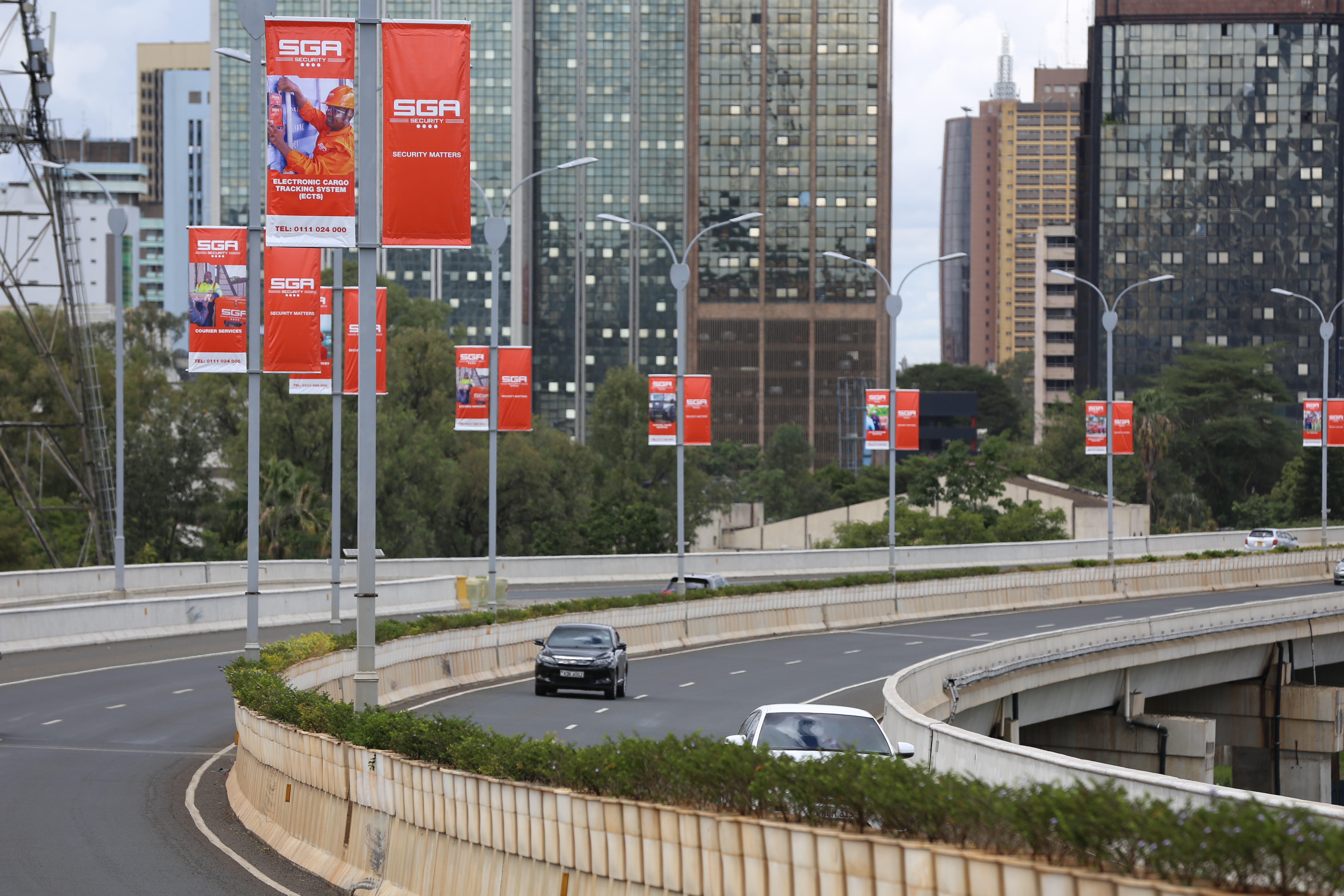 Street Pole Advertising on the Nairobi Expressway