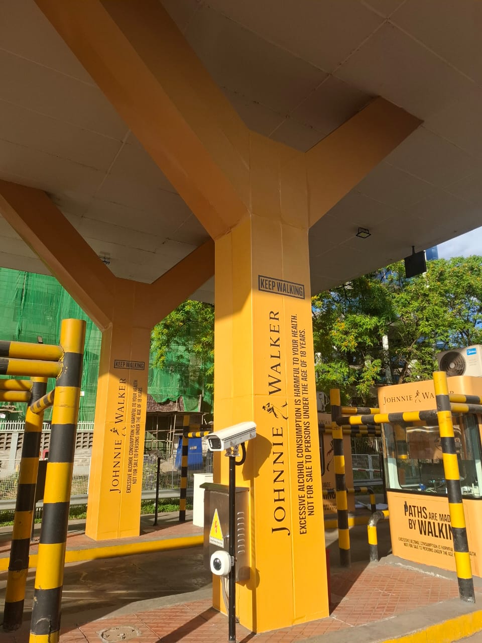 Toll station branding
