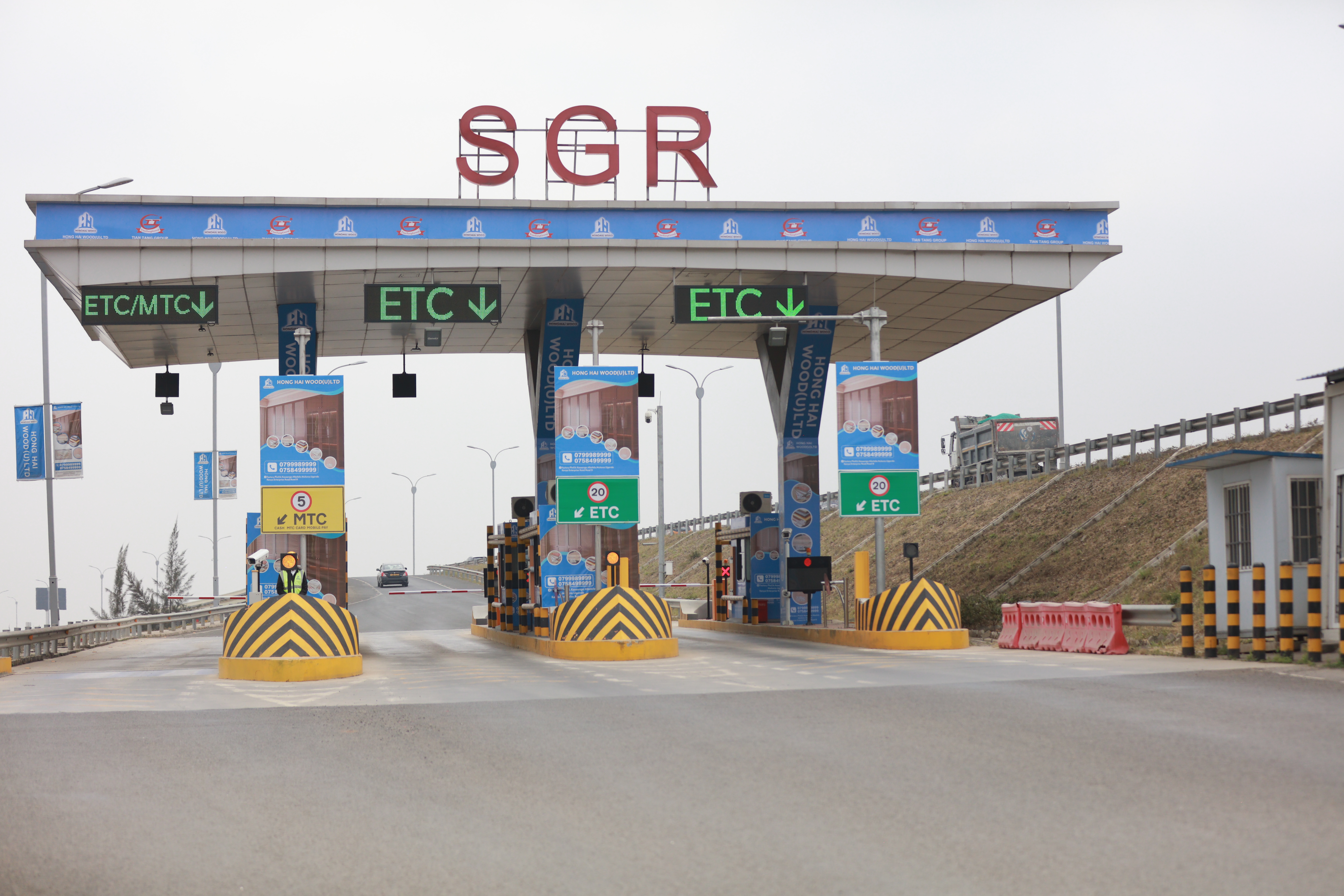 Toll station branding